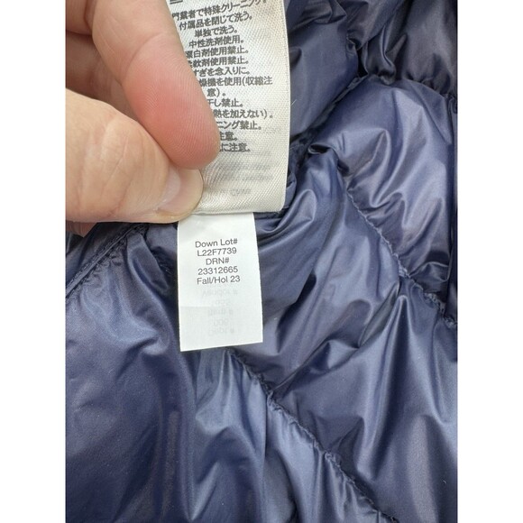 Eddie Bauer 650 FP StratusTherm Down Vest Womens XL Blue Puffer Full Zip NEW - Picture 10 of 11